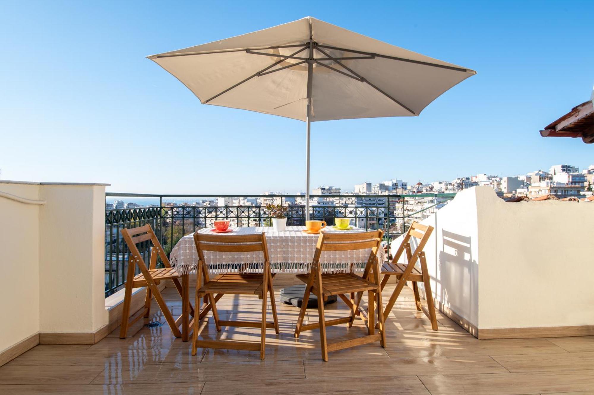 Sunset Rooftop Apartment Thessaloniki Exterior photo